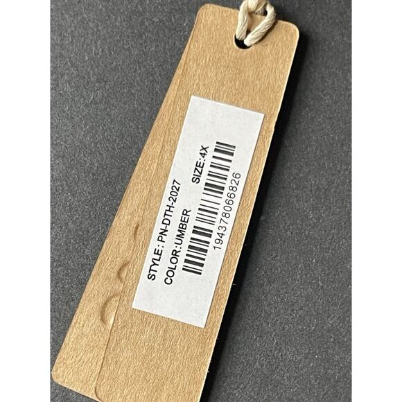 Skims Thong Underwear Womens Size 4x Umber Stretch Lingerie (2) New - Picture 3 of 9